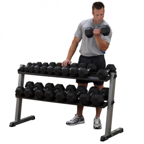 Body Solid Dumbbell rek Pro 2 laags GDR60 GDR60